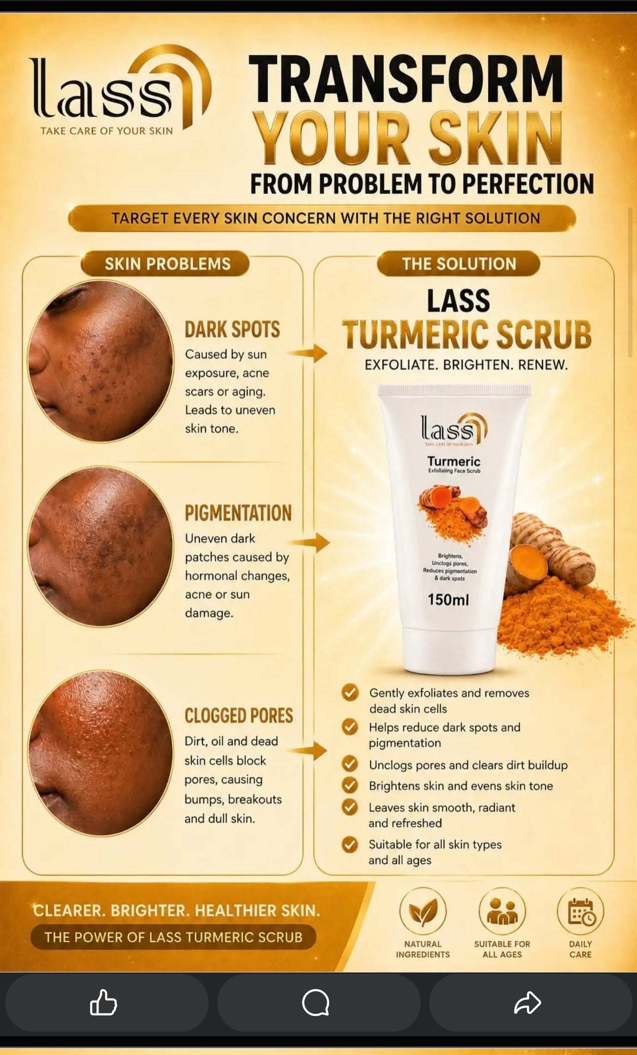 Turmeric scrub