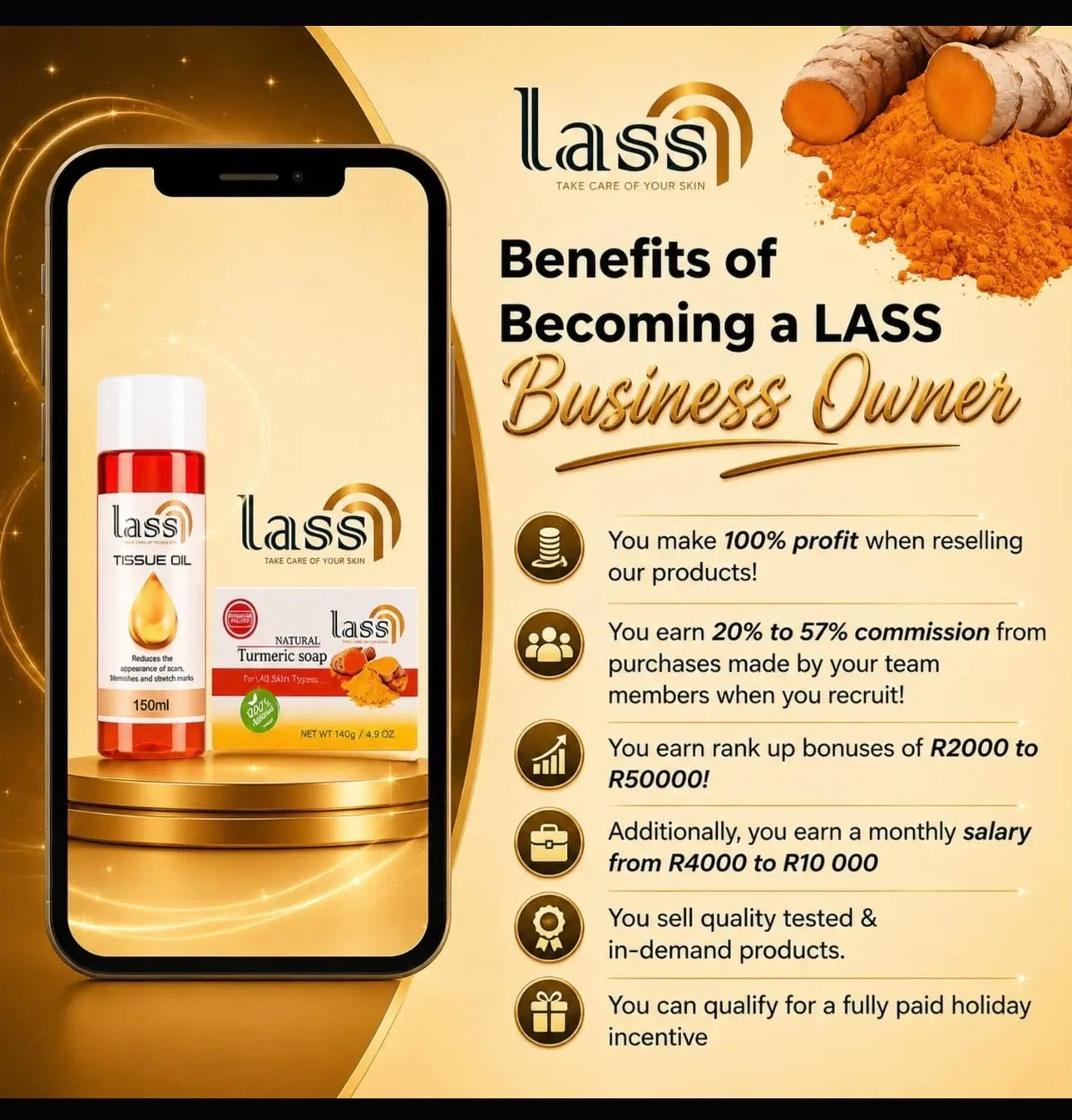 Lass distributor